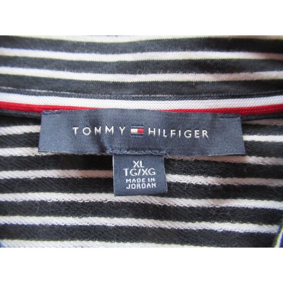 Tommy Hilfiger Women Blazer Open Navy/White Stripes Military-style - Picture 3 of 9